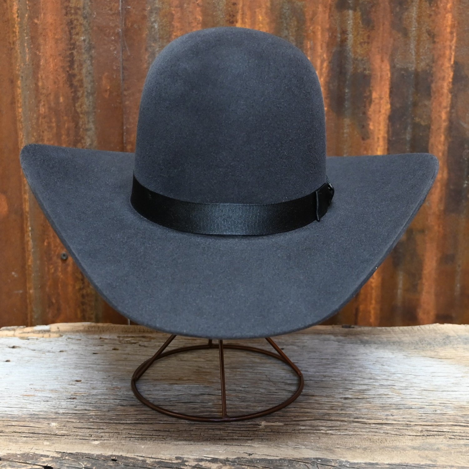 View of front of hat