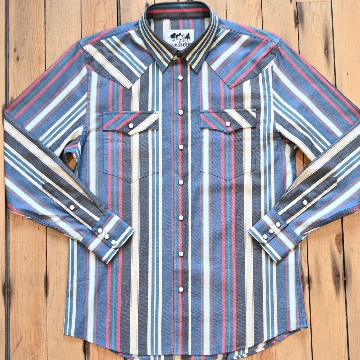Schaefer Men’s Western Stretch Snap Shirt –  Montrose Pattern
