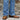 View of Hondo 16" cowboy boot with lime crater top, tan waxy vamp, pull holes, and spur ledge