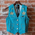 Wrangler x Lainey Wilson Turquoise Denim Vest in Turquoise