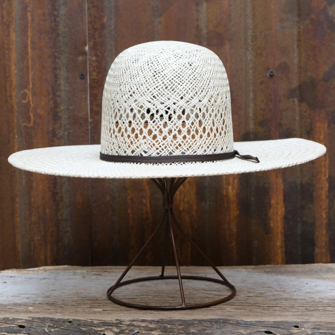 Tacchino Open Crown Aria Western Straw Hat