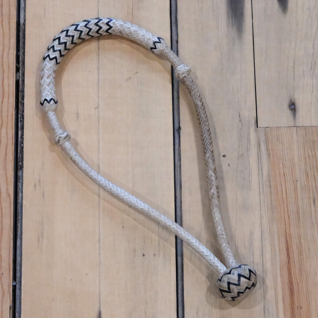 Traditional Rawhide 1/4" full rawhide bosal with accents