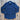View of Blue Blanket men’s dark denim Western shirt with pearl snaps and smile pockets