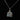Vogt Turquoise Blossom eartag pendant in sterling silver with turquoise stone and floral motif