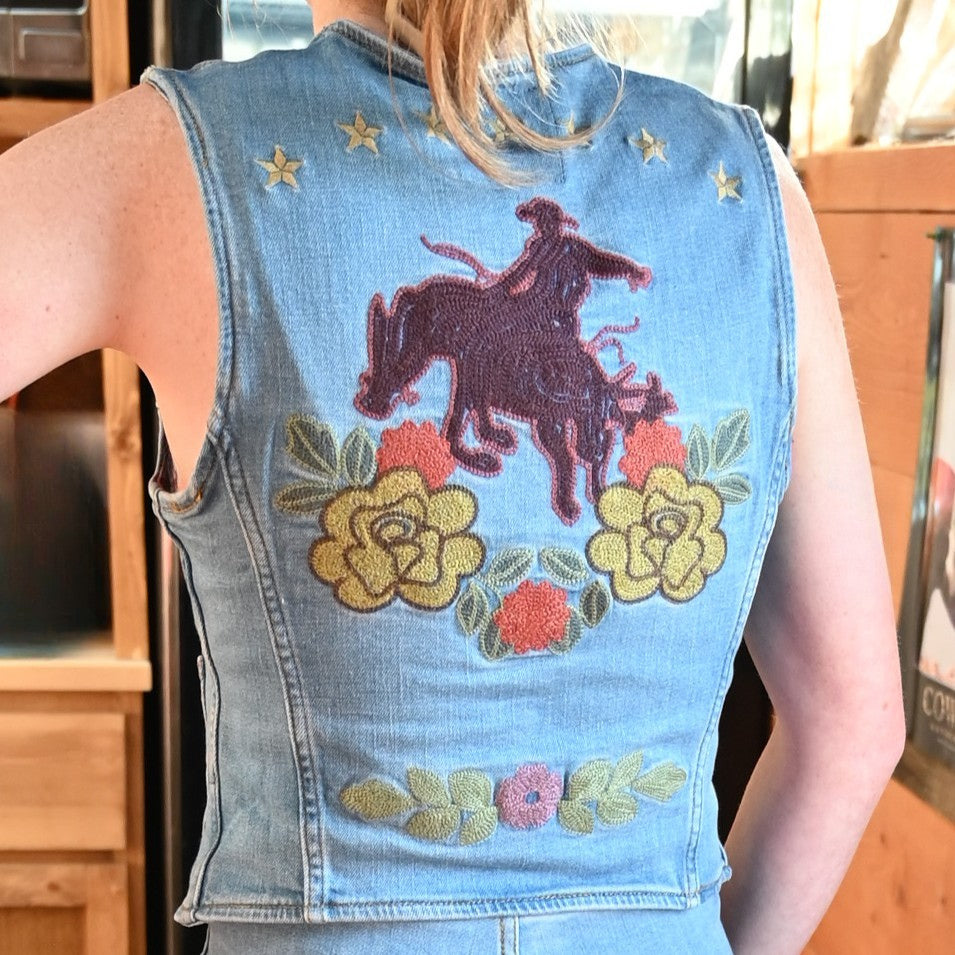 Wrangler x Lainey Wilson Festival Denim Vest