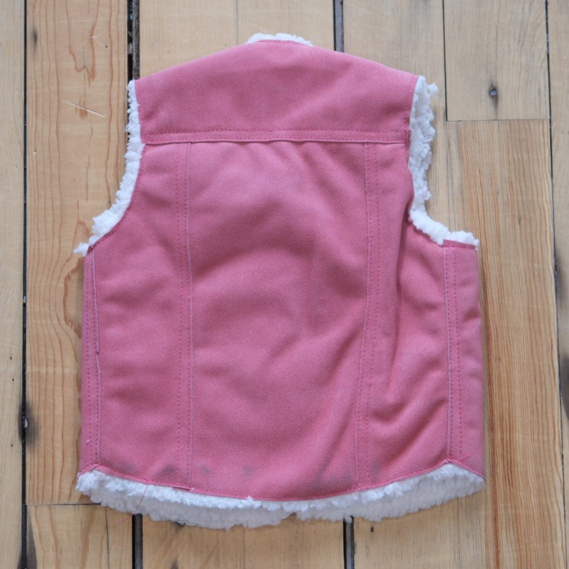 SouthBay Kids Fleece Lined Leather Vest - Pink