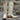 View of Macie Bean 15″ “Spacey Gracey” boot in Vanilla Hotshot leather with almond toe and City Girl heel