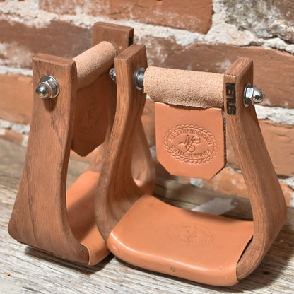 Nettles Stirrups 3 Inch Chisholms Gunstock view of stirrups