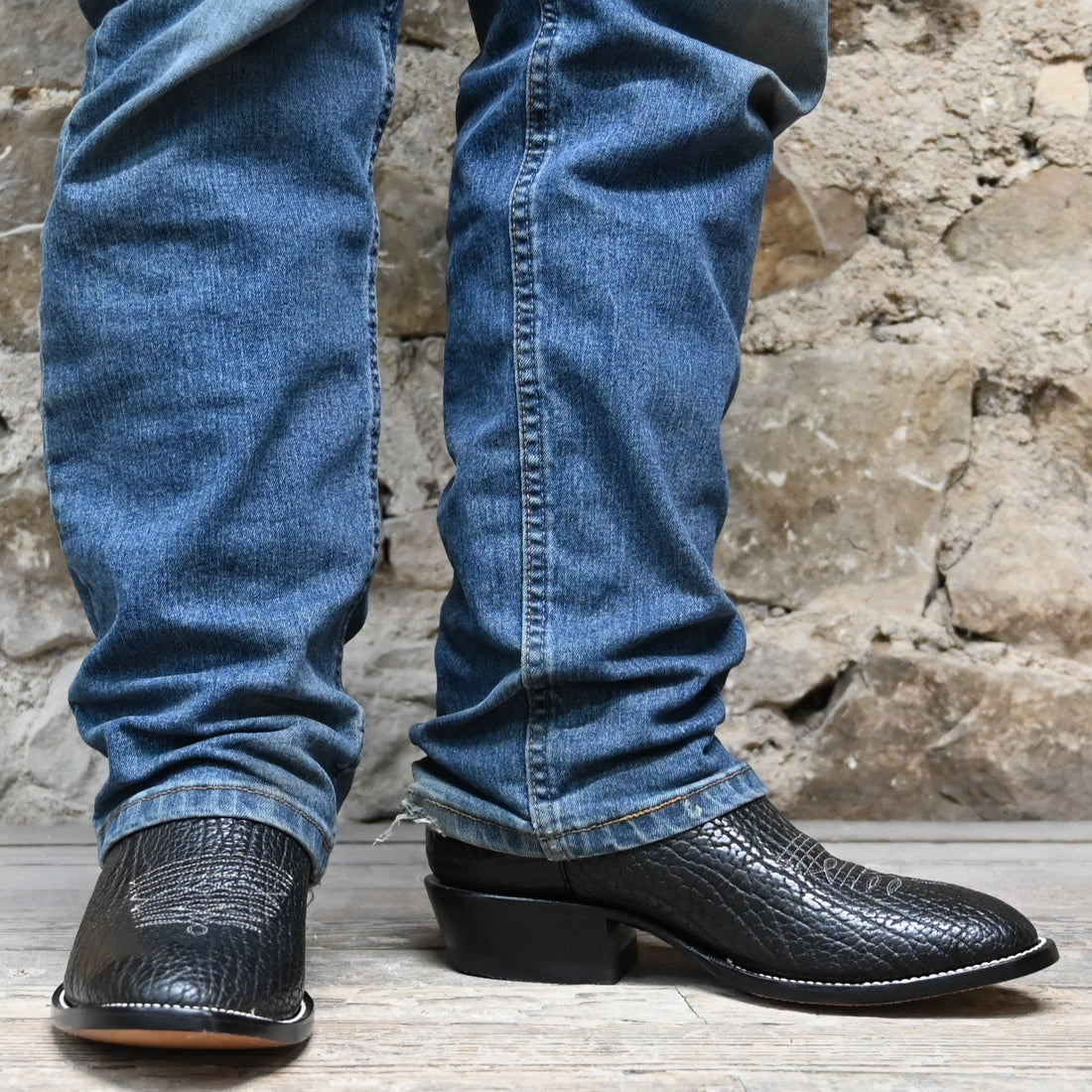 Hondo 13" Cowboy Boot – Black Top with Black Bullhide Vamp