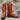 Lucchese Men’s 12-inch classic boot in cognac burnished buffalo calf leather with square toe and Western heel