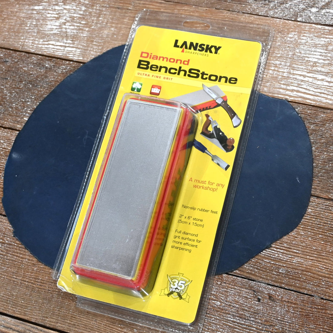 2020 Lansky 6" x 2" ultra fine diamond sharpening stone for knives and tools