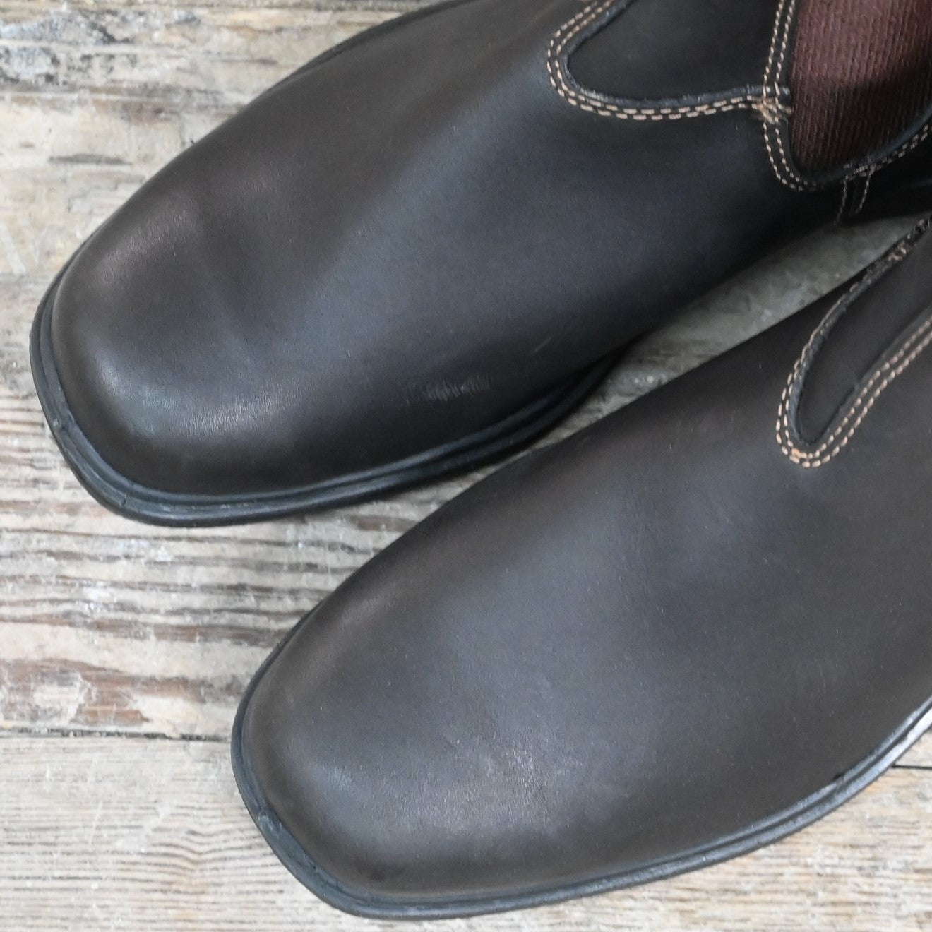 Blundstone Stout Brown Premium Leather Chelsea Boots, Men's Dress 062 - Size 5