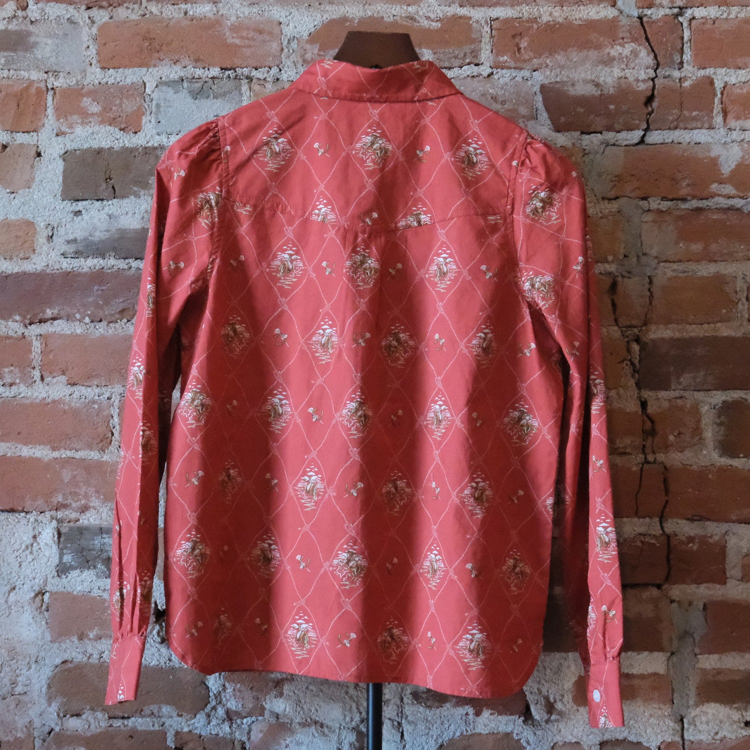 Pendleton Women’s Cowgirl Lattice Winona puff sleeve shirt in soft print