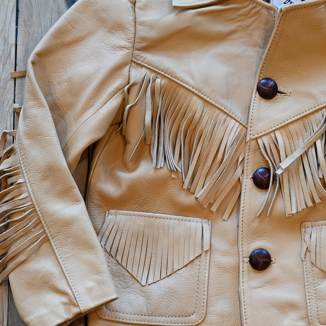 SouthBay Leather Kids Buckskin Fringe Jacket