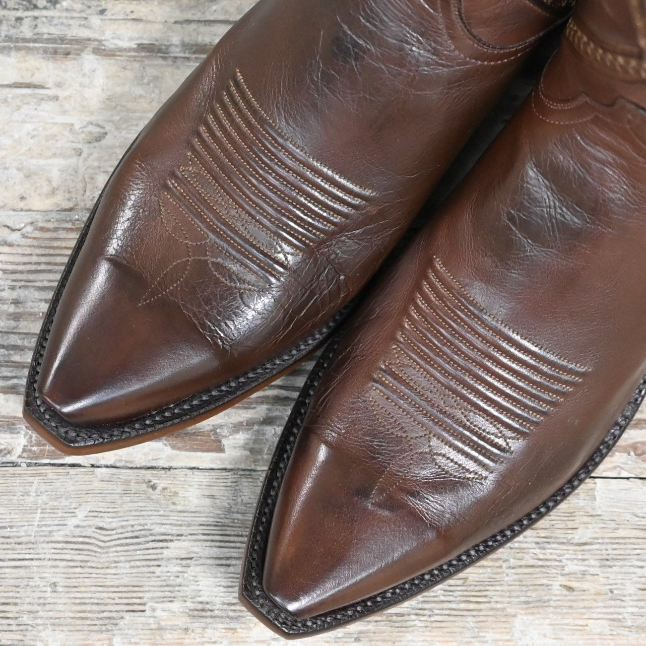 Lucchese Men’s 12-inch classic leather boot in burnished whiskey cowhide with Western heel