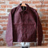 Filson Tin Cloth Short Lined Cruiser Jacket in Fired Brick with metal buttons and utility pockets