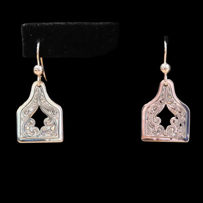 Vogt Silversmiths The Engraved Silhouette Earrings