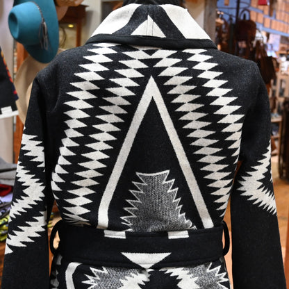 L Seven Los Ojos Wrap Coat view of back