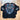 View of Johnny Was sanded black blouse with tonal embroidery on front and shoulders