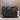 Myra cornflower canvas diaper bag with leather trim and multiple pockets
