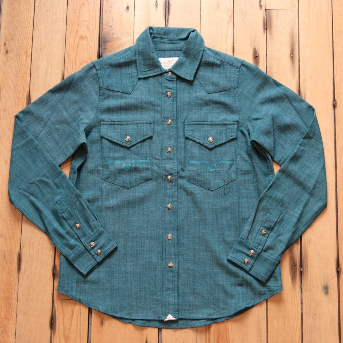 Kimes Ranch Ladies Lacy Top - Dark Teal