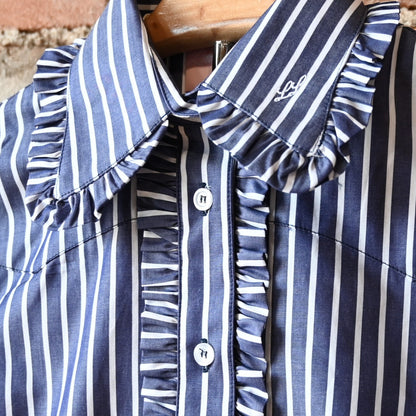 Little Lucille Signature Fit with Ivy Pinstripe Frill