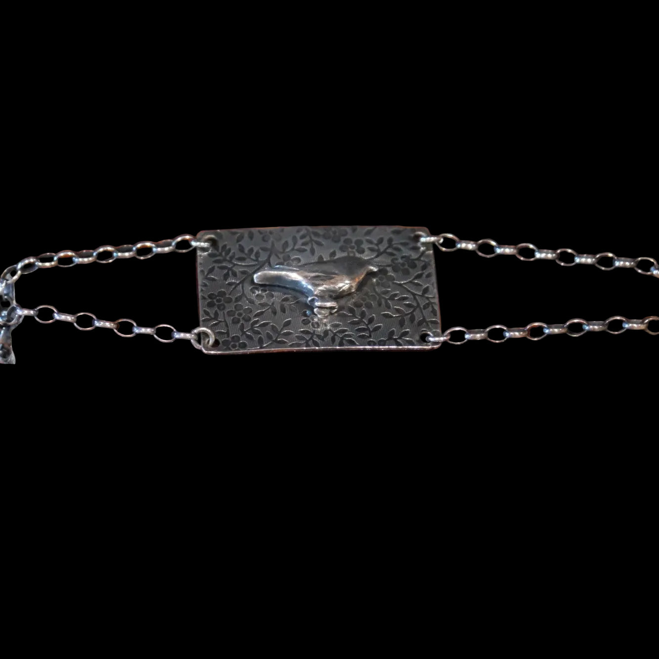 INK Recycled Sterling Silver Little Bird ID Bracelet