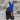 Hondo 16" Cowboy Boot – Royal Blue Top with Black Roughout Vamp & Overlay