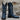 Hondo 13" Cowboy Boot – Blue Cowhide Top with Blue Cowhide Vamp