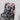 Pandemonium Reversible Fingerless Gloves in Savannah Cat Gray & Cuddly Black