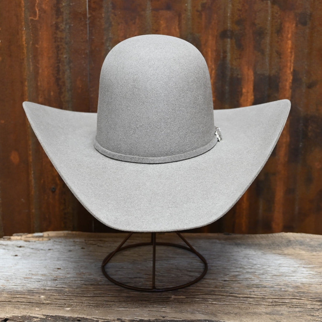 View of front of hat