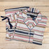 View of Pendleton ladies cotton pajama set in Ivory Scout Stripe—lightweight, soft two-piece with button top and relaxed-fit drawstring pants