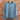 View of Pendleton long sleeve Deschutes Tee in Bay Blue and Cabernet with curved hem