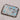 American Darling hair on coin purse in metallic blue with leather lacing and zipper