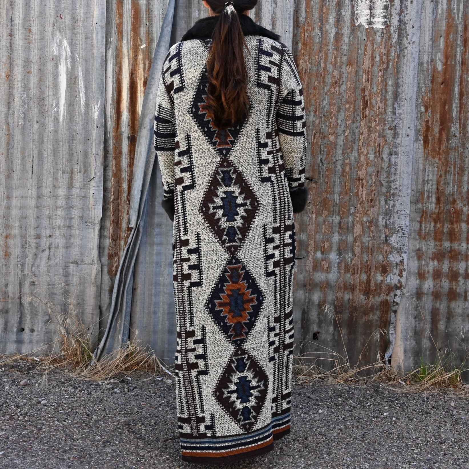 Double D Ranch Caspar Duster With Fur Collar