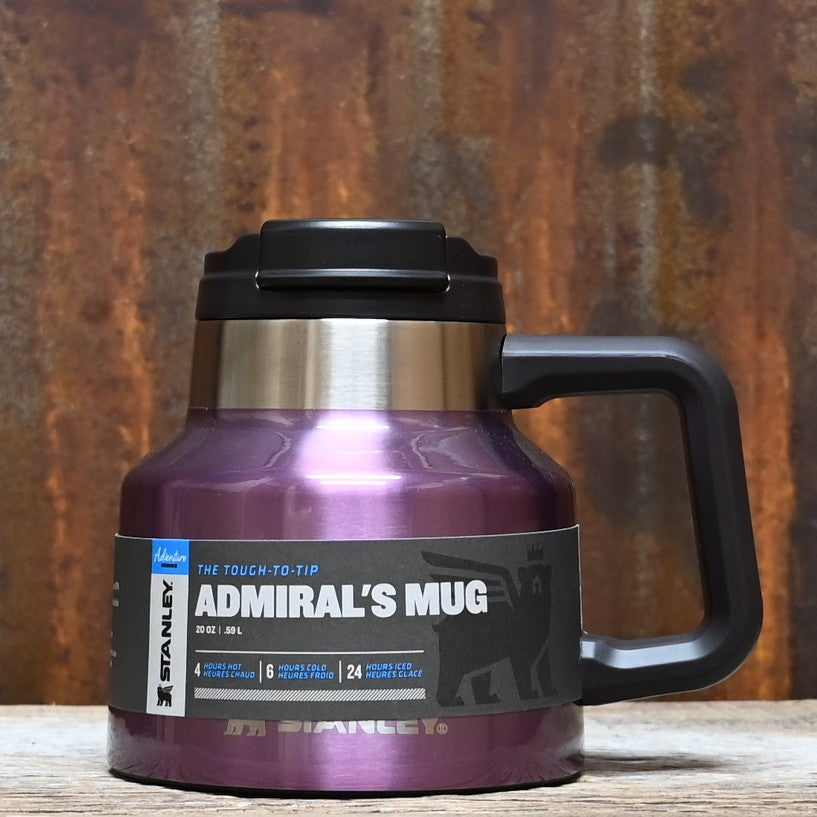 Stanley Tough to Tip Admiral’s Mug 20oz in Wisteria Shine gloss with wide base.