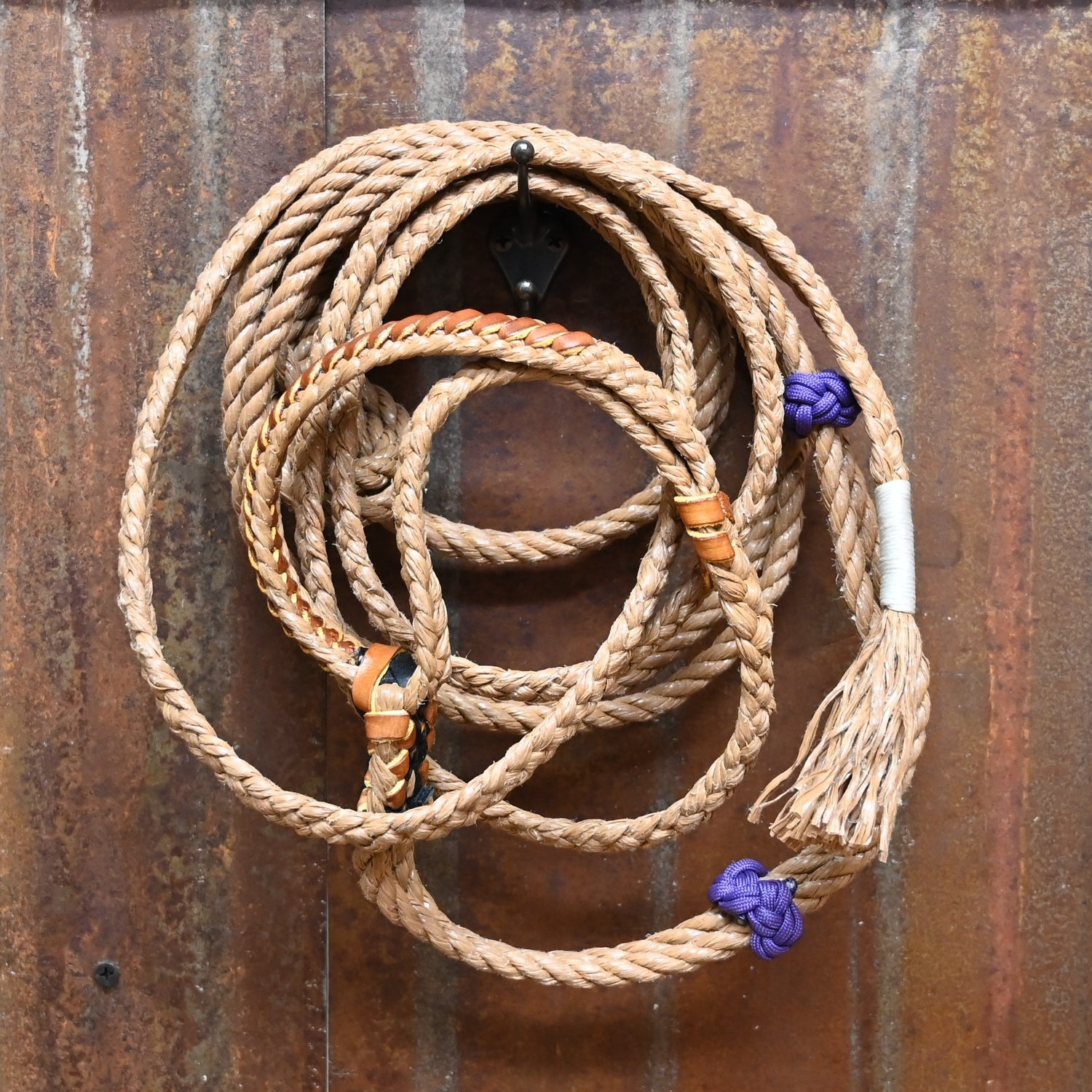 Barstow Pro Rodeo Jr Steer Riding Rope - Right Handed view of rope