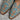 View of Hondo 13" cowboy boot in brown goat with turquoise inlays and tight snip toe