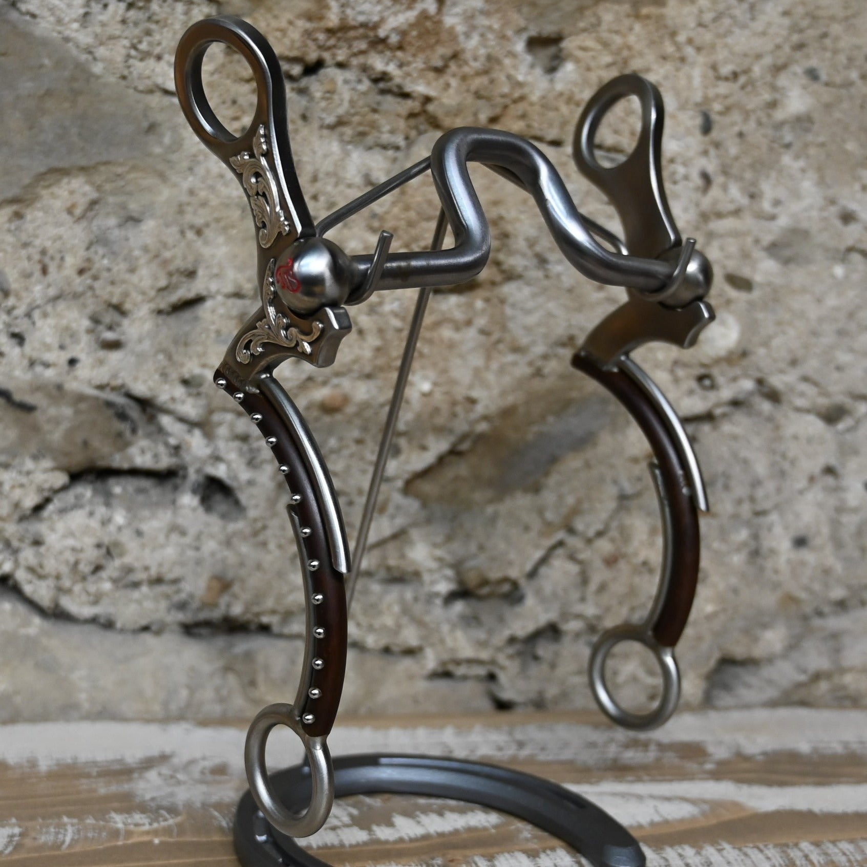 Tom Balding Switchback Square Port view of cheekpiece