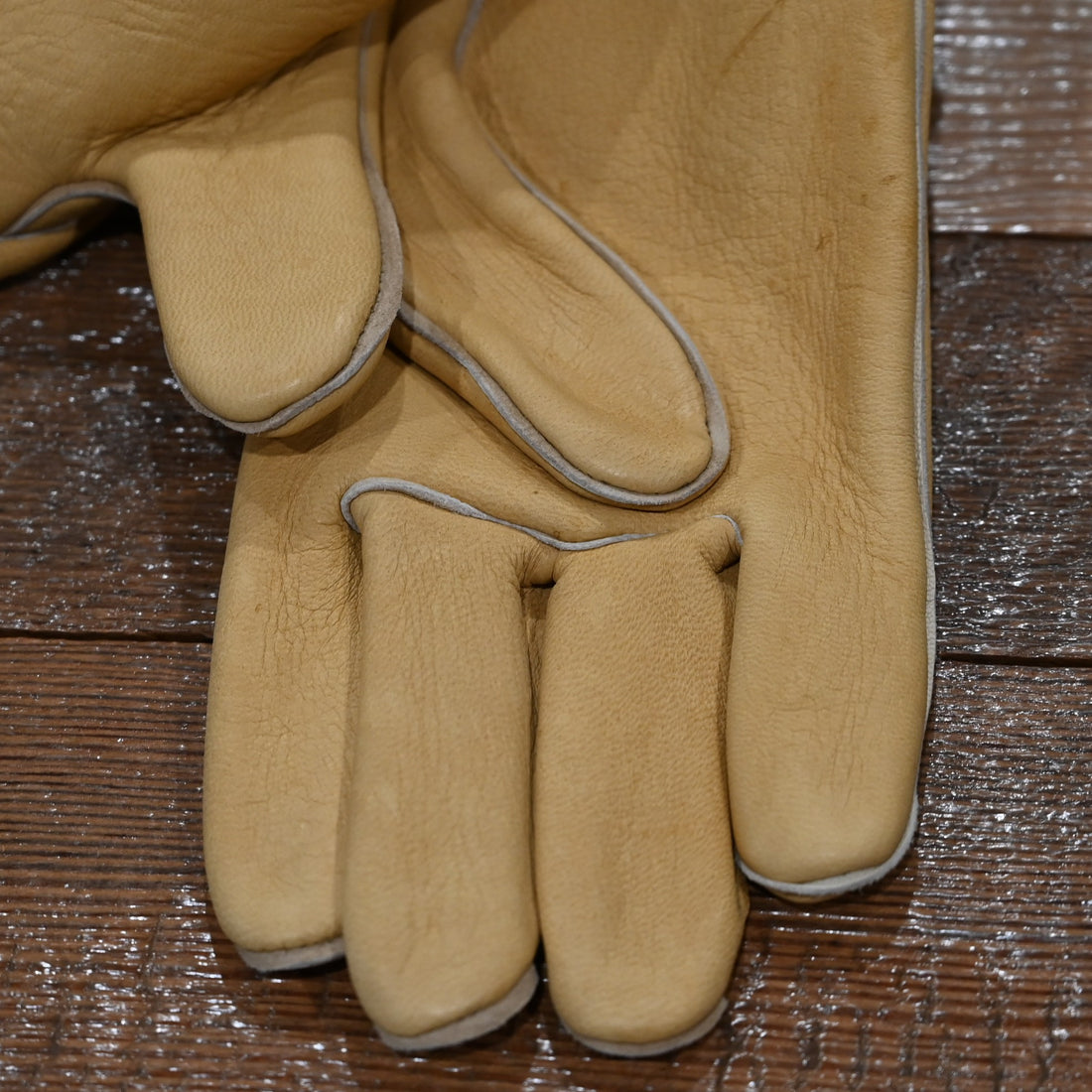 Geier Gloves heavy weight elkskin work gloves with snap back