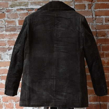 RYAN Originals Brown Corduroy Coat in Italian 5-wale corduroy with blanket lining and horn buttons