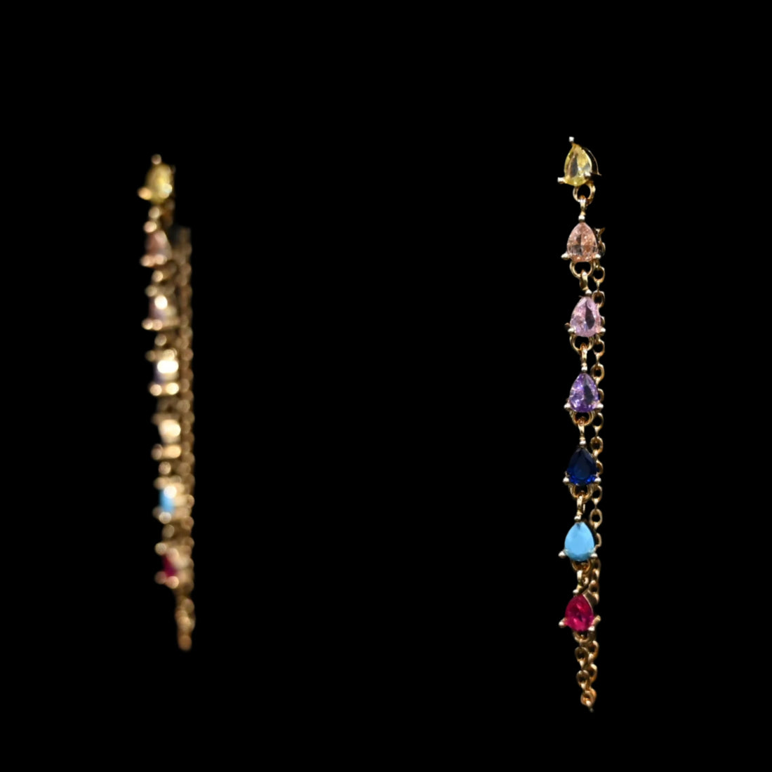 View of earrings
