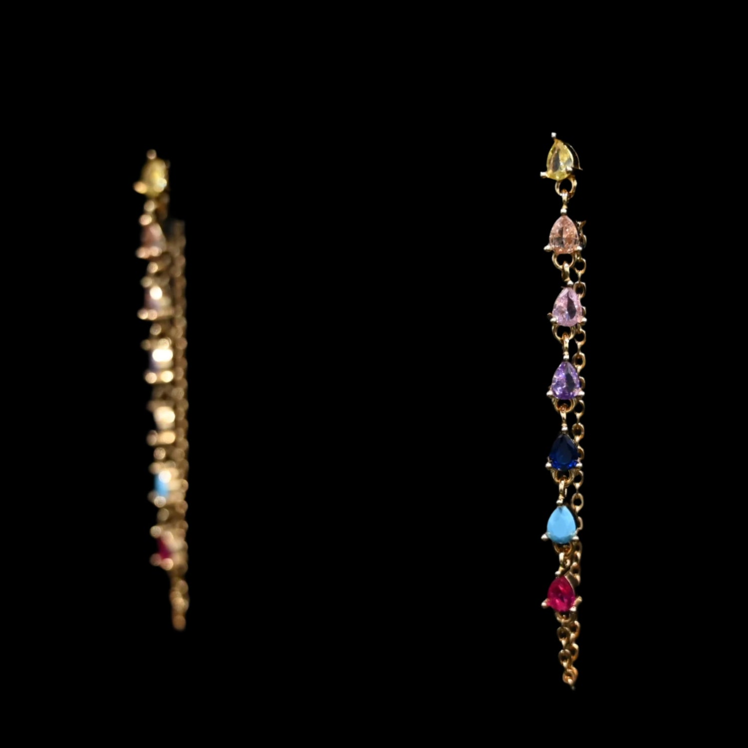 View of earrings