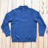 View of Pendleton men’s Shetland wool ¼ zip sweater in Dark Blue Heather with mock neck