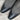 View of Stallion Ladies Zorro zip boot in espresso calf with black alligator wingtip and snip toe