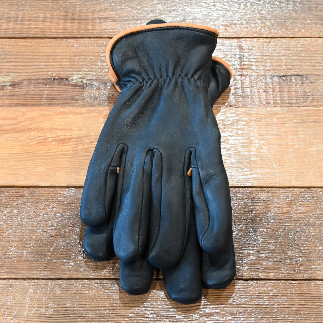 Geier Gloves black Nordic fleece lined deerskin work gloves
