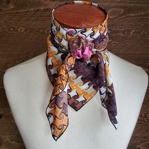 Cowboy Images Tiptop crepe de chine wild rag 36x36