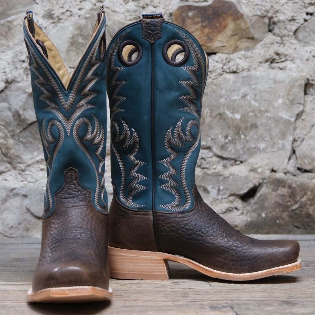 Hyer MCCUNE 13" - Aqua Top with Matte Chocolate Bison Vamp