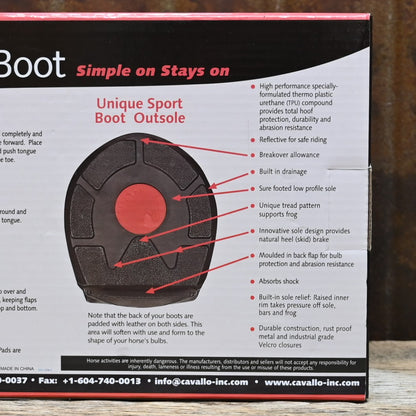 Toklat Originals Sport Regular Hoof Boots size 3 with 1000D nylon upper and durable TPU all-terrain sole