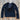 View of Pendleton ladies Harding cotton hoodie in Black Heather Multi with bold front pattern